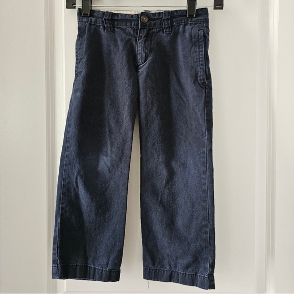 The Childrens Place Boys Navy Blue‎ Chino Pants Adjustable Waist Size 5 Easter
